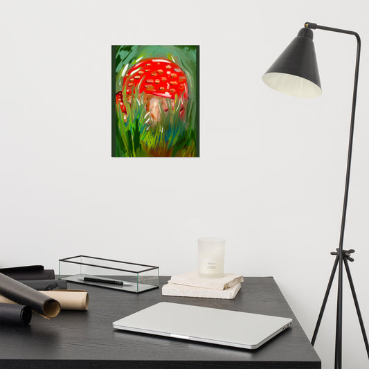 Painterly Amanita Muscaria || Art Print