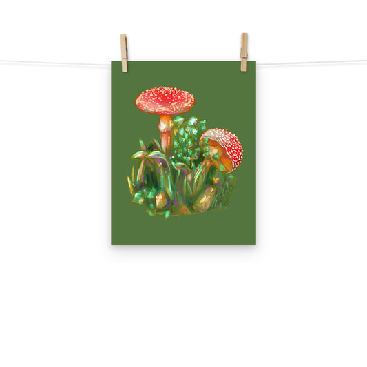 Soft Amanit Muscaria  || Art Print