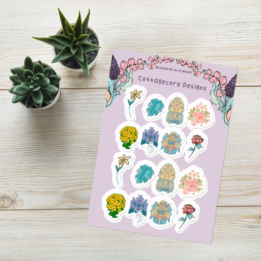 Flower Bouquet Set #2 || Sticker Sheet