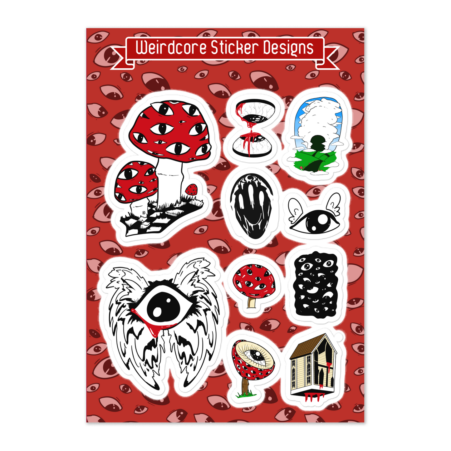 Weirdcore Set #1 || Sticker Sheet