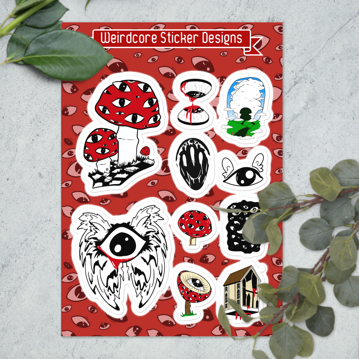 Weirdcore Set #1 || Sticker Sheet