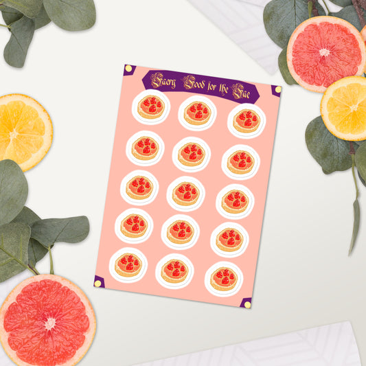 Strawberry Tarts || Sticker Sheet