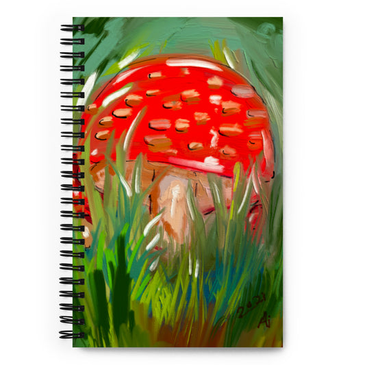 Amanita Muscaria - Painterly || Spiral Notebook