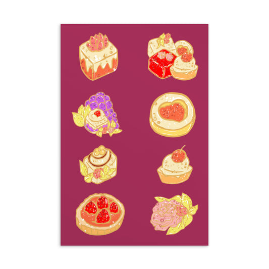 Fairy Cakes || Postcard