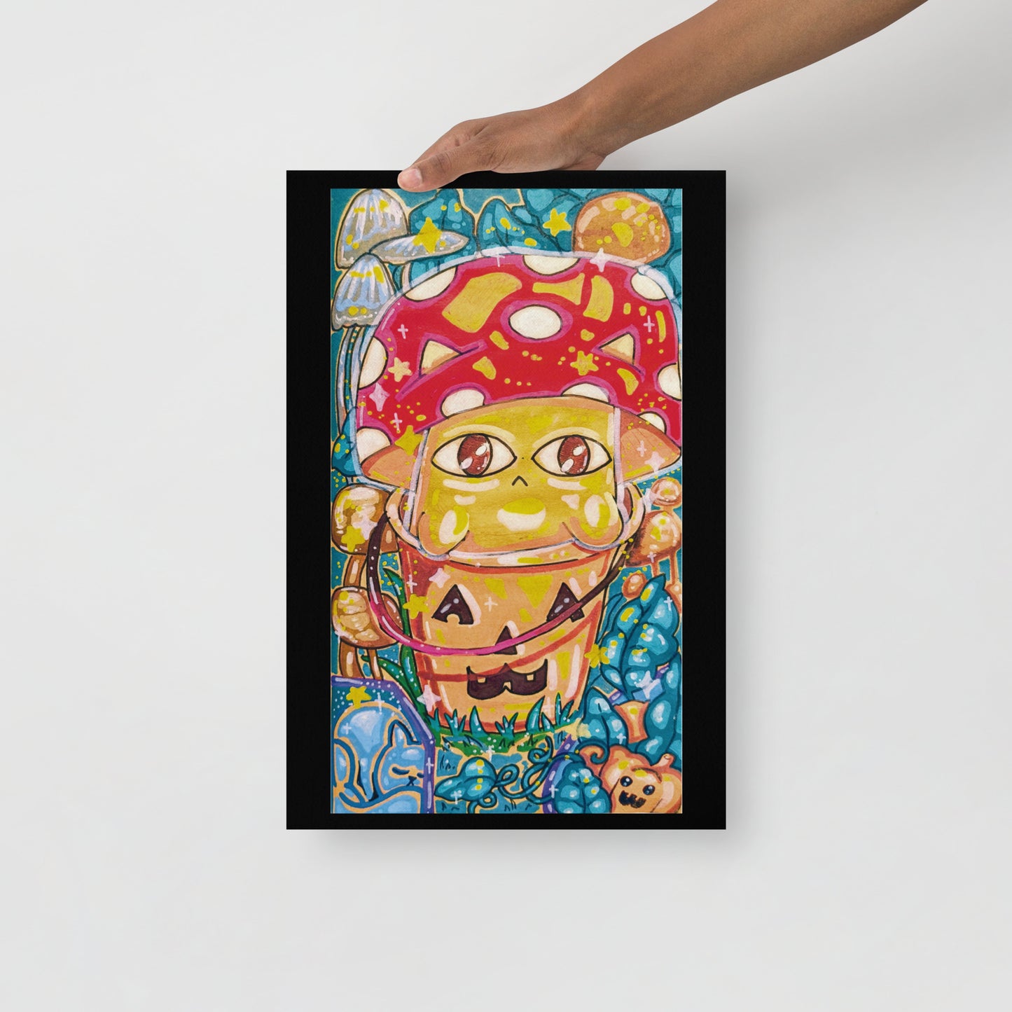 Voifi in a Halloween Bucket || Art Print - Canvas